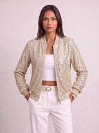 Women's Baroque Print Zip Bomber Jacket – Oversized Winter Streetwear-Solatiq