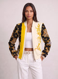 Women's Baroque Print Zip Bomber Jacket – Oversized Winter Streetwear-Solatiq